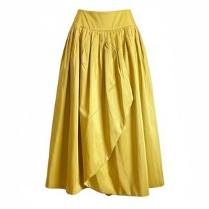 Mayda Cisneros Couture Custom Yellow Silk Taffeta Ball Gown Skirt | size 8-10